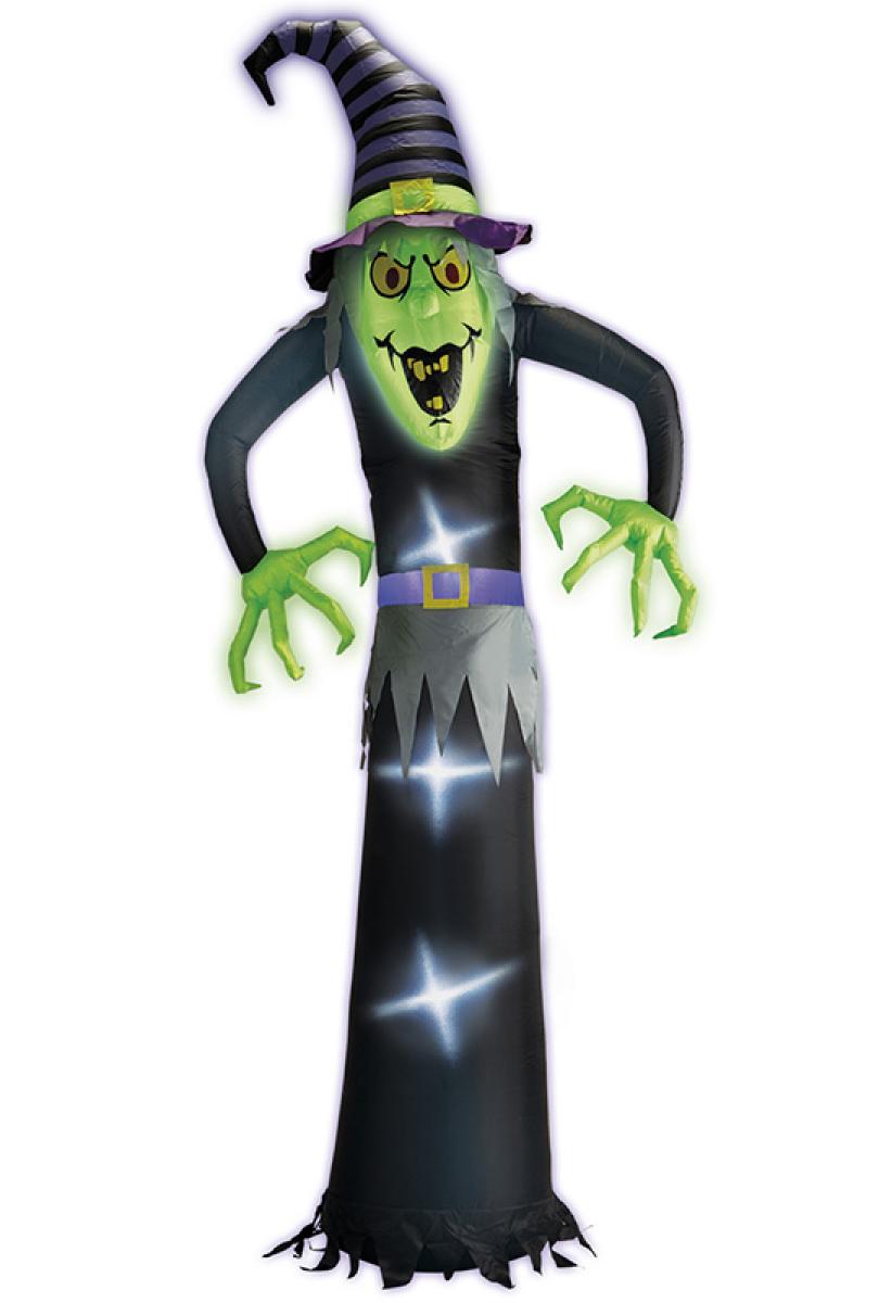 Grande Sorcière gonflable lumineuse 244 cm