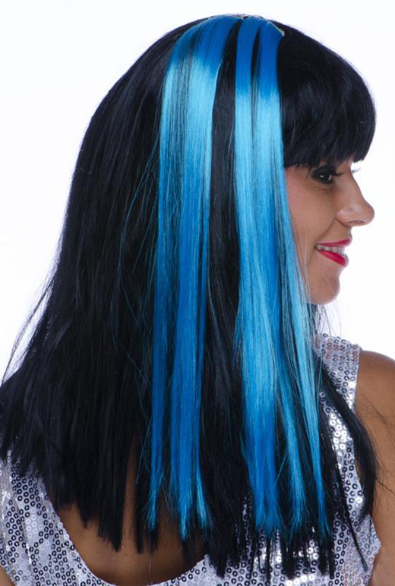 Paire d'extensions cheveux turquoise