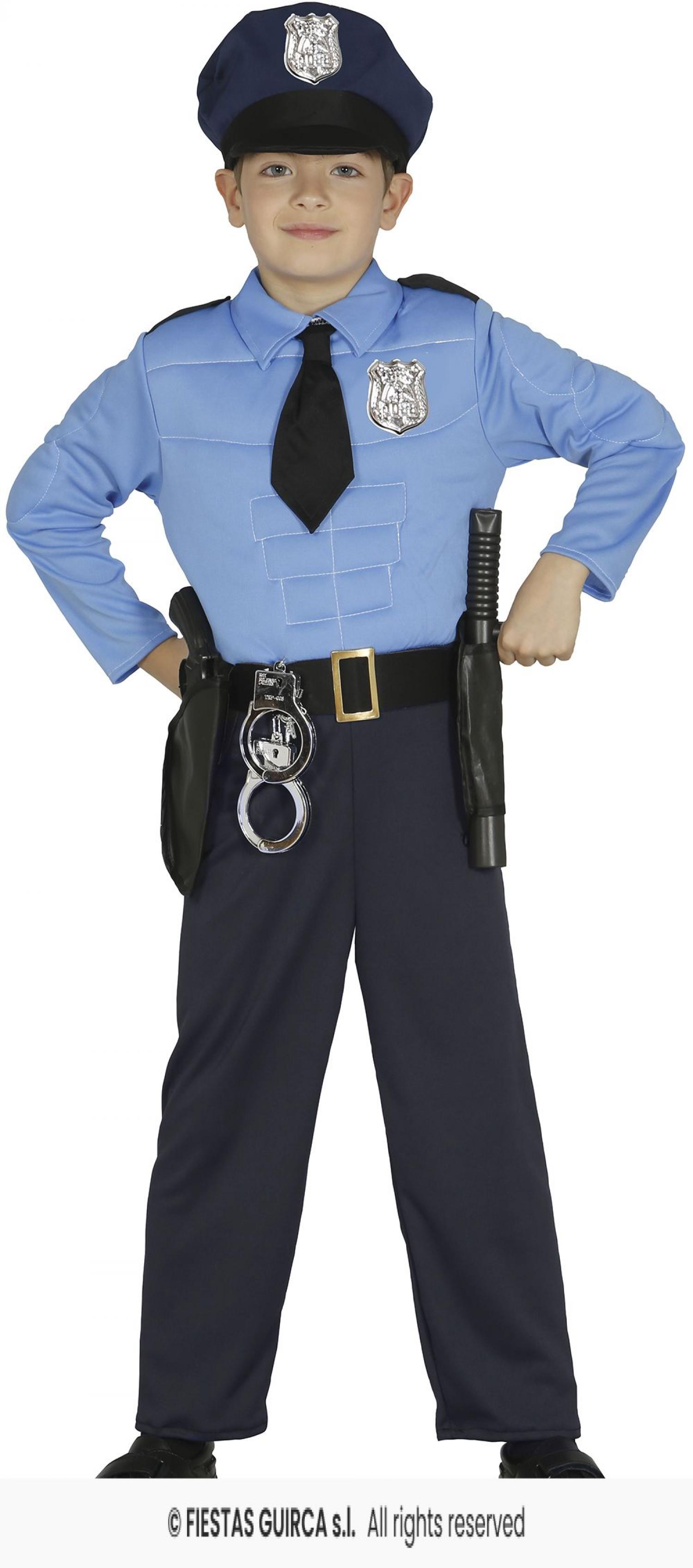 Policier musclé taille 10/12 ans