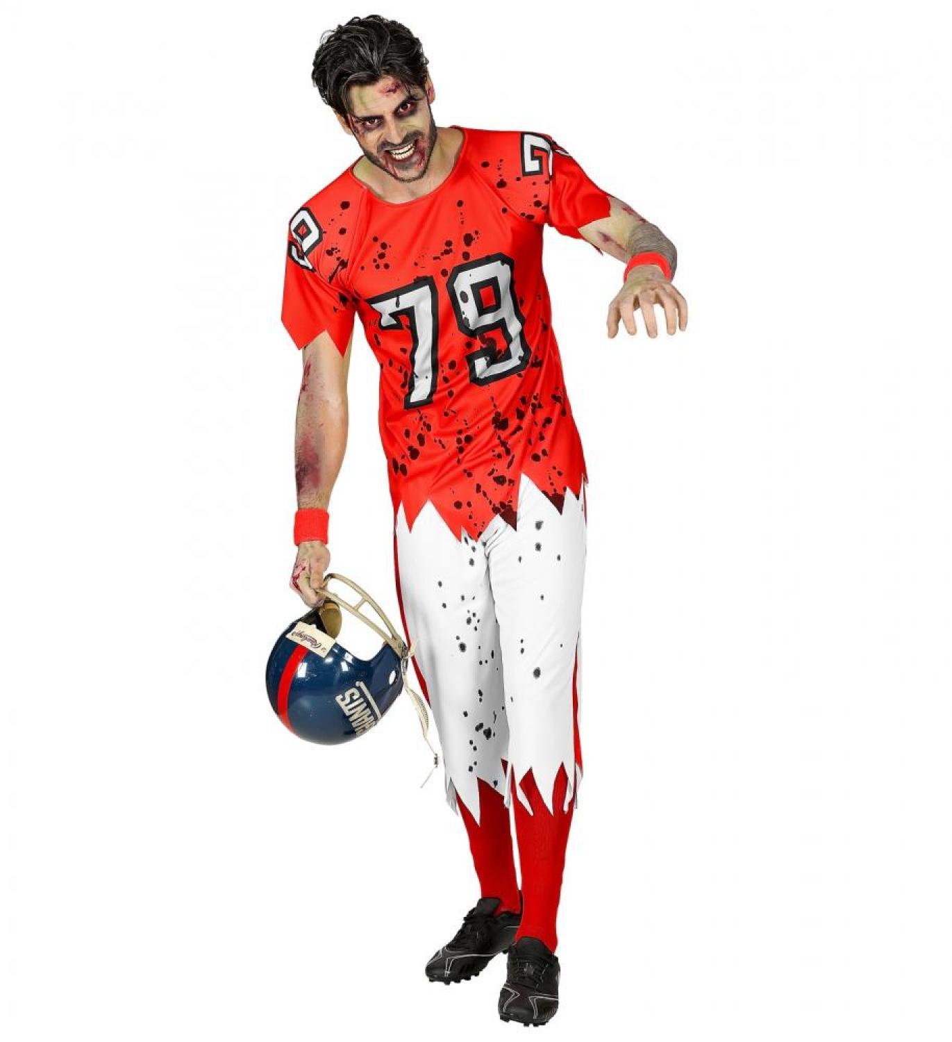Footballeur américain zombie taille XL