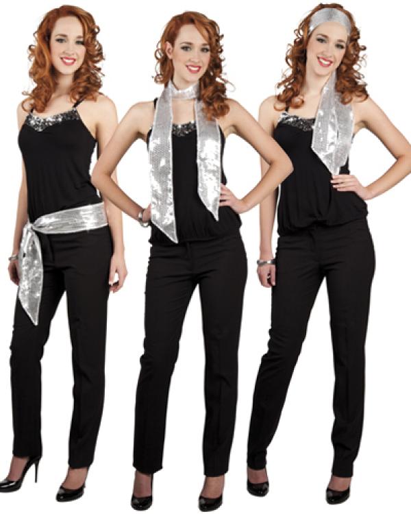 Echarpe disco argent
