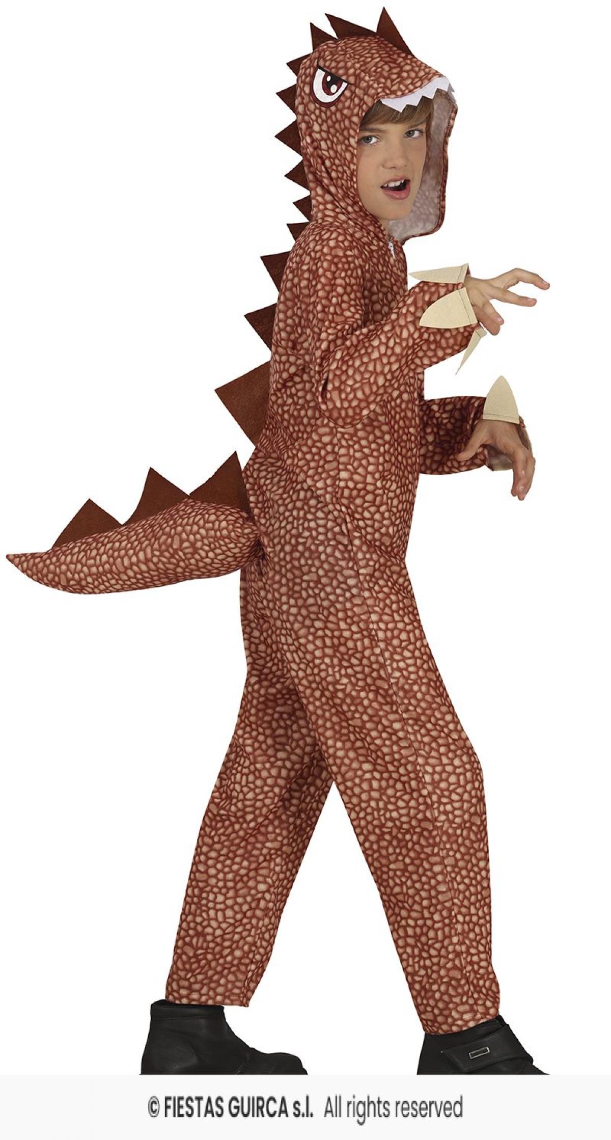Dinosaure marron taille 7/9 ans