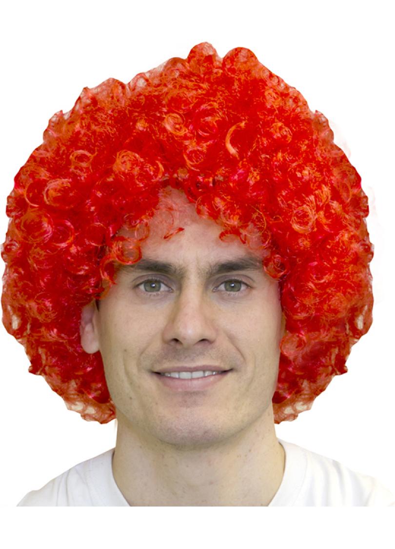 Perruque pop rouge