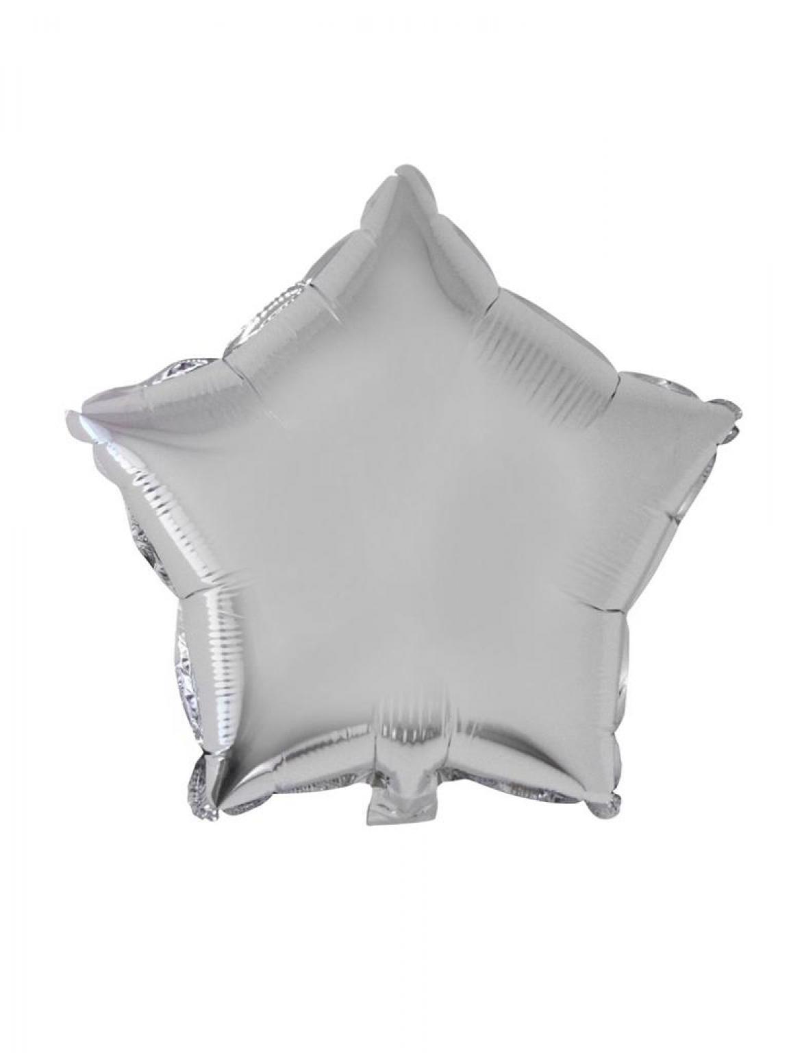 Ballon mylar étoile 45cm argent