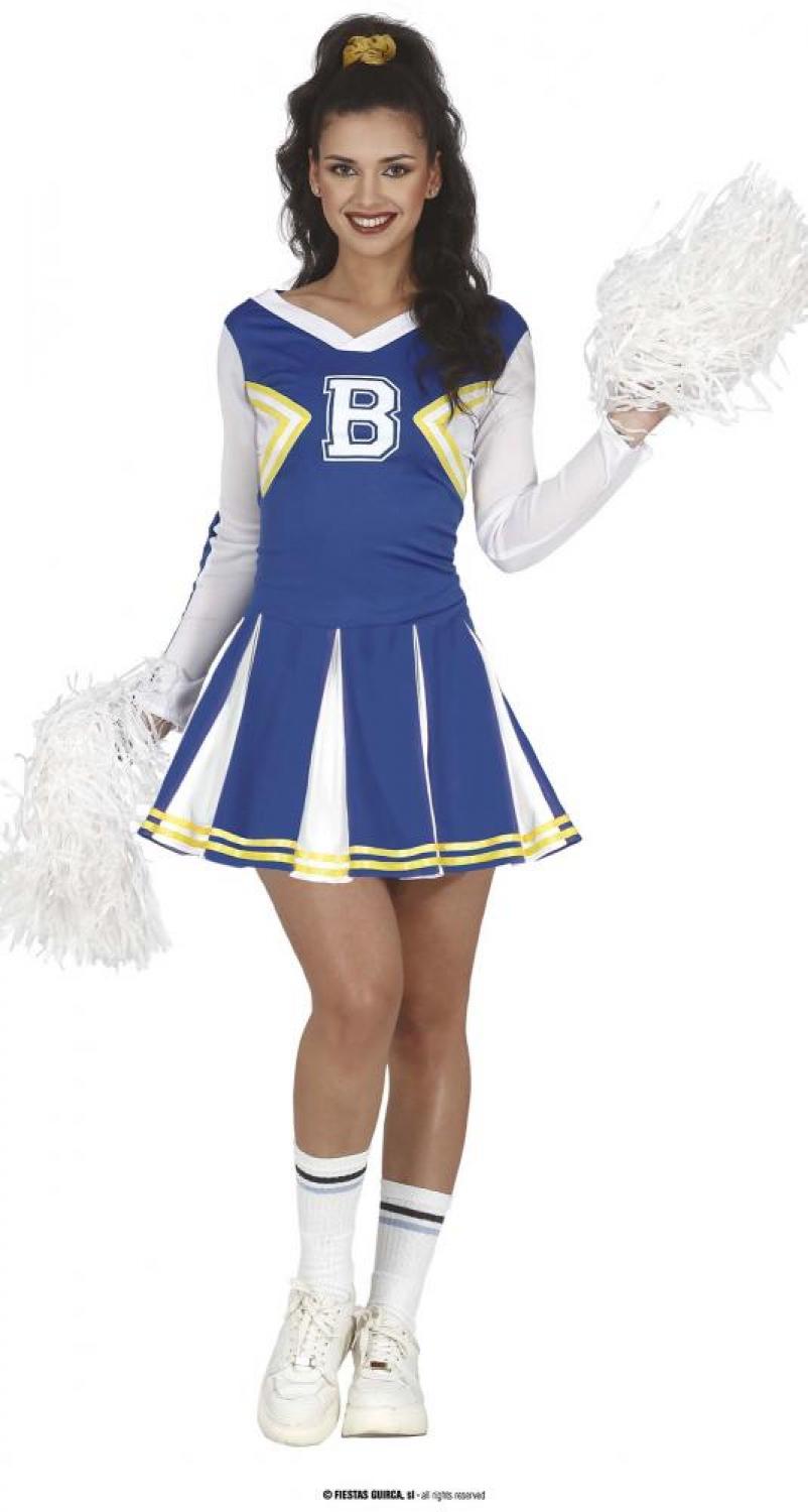 Cheerleader pompom girl bleue taille L