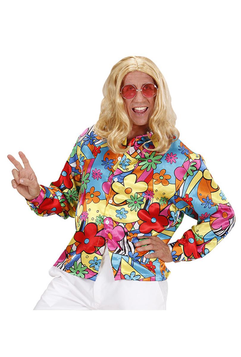 Chemise hippie homme à fleur Taille L