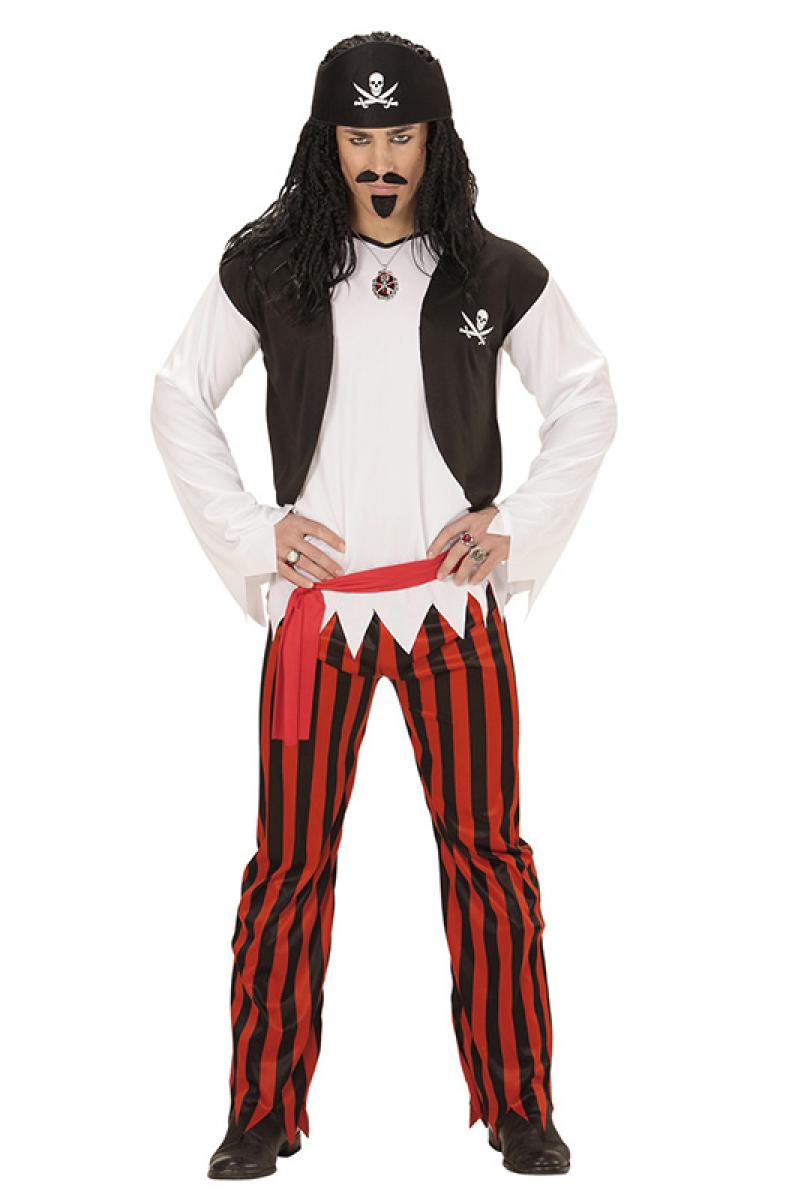 Pirate noir rouge taille L