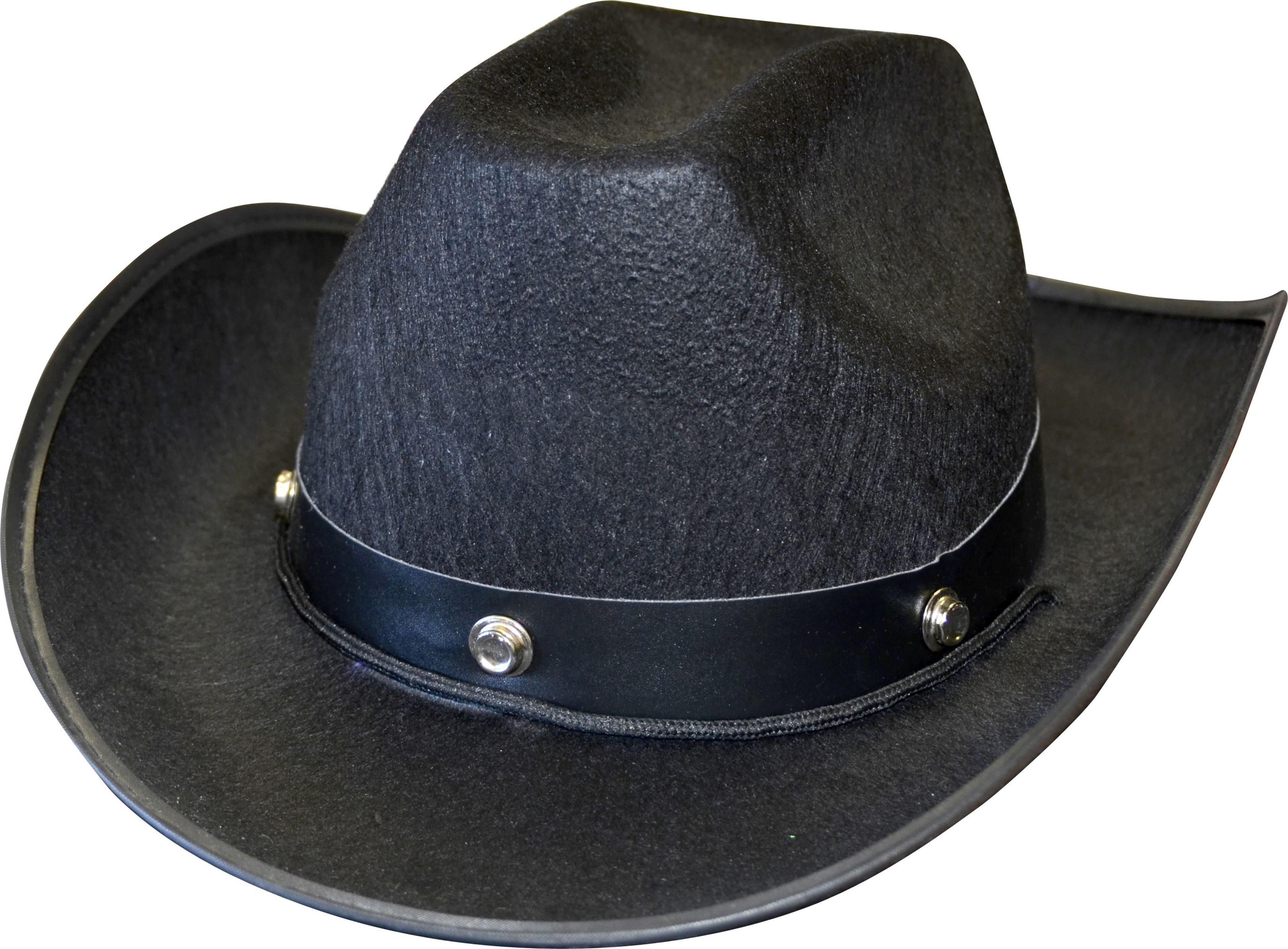 Chapeau adulte Cowboy noir