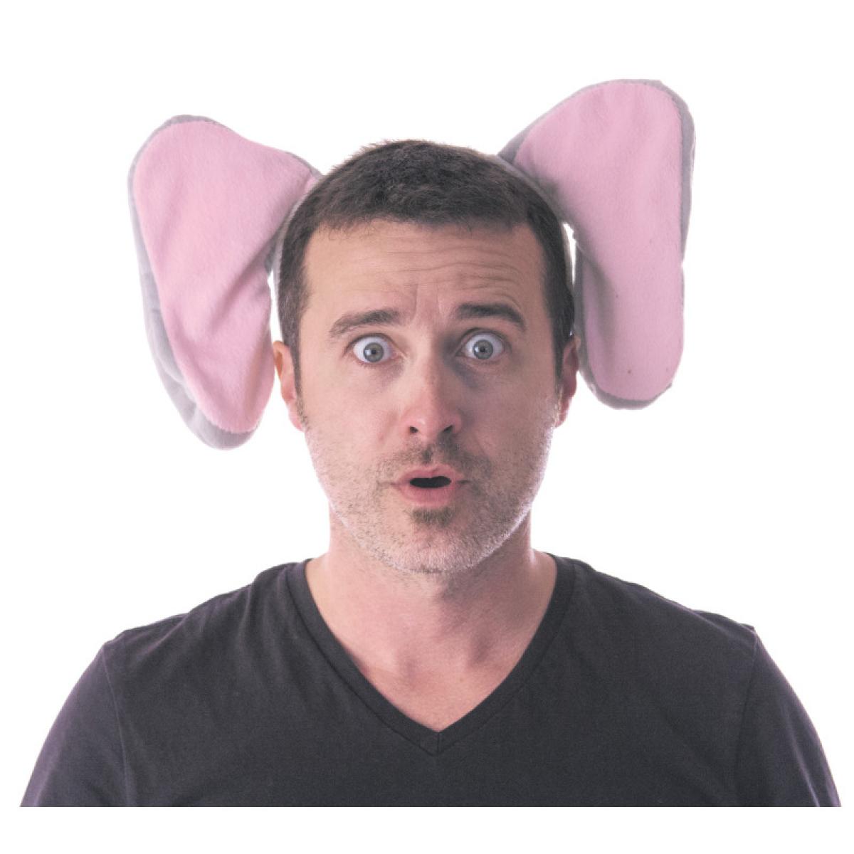 Serre-tête oreilles éléphant en velours