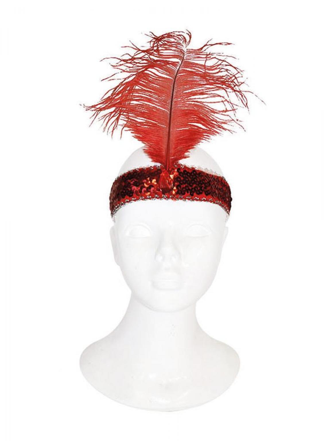 Bandeau charleston rouge