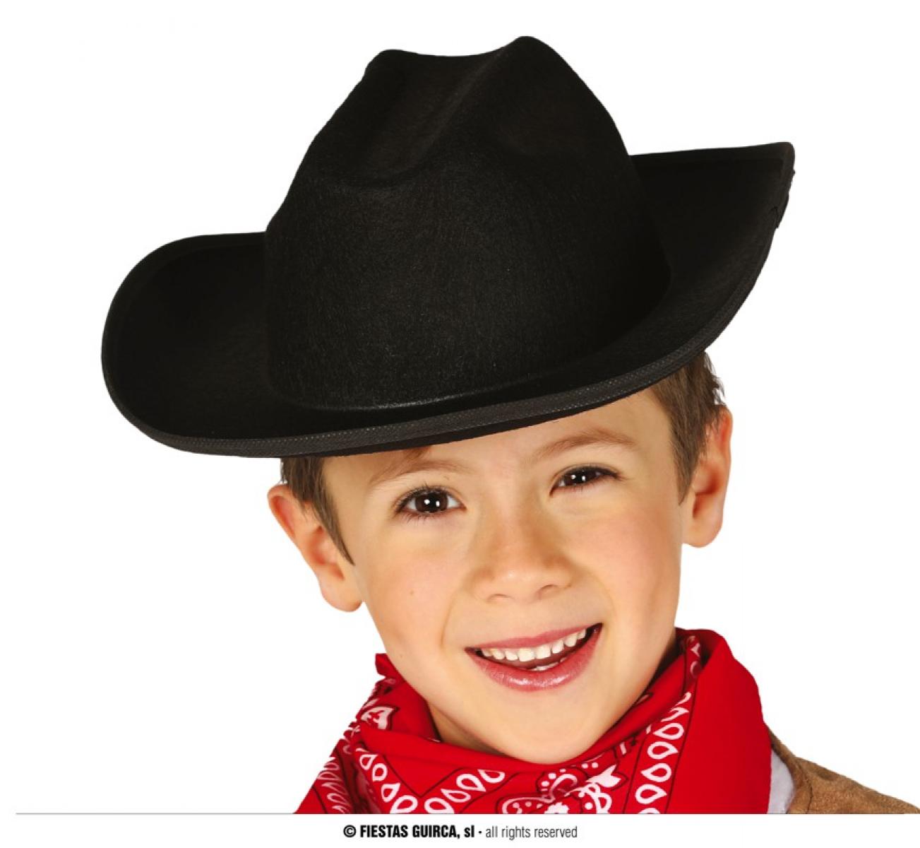 Chapeau cow-boy noir enfant