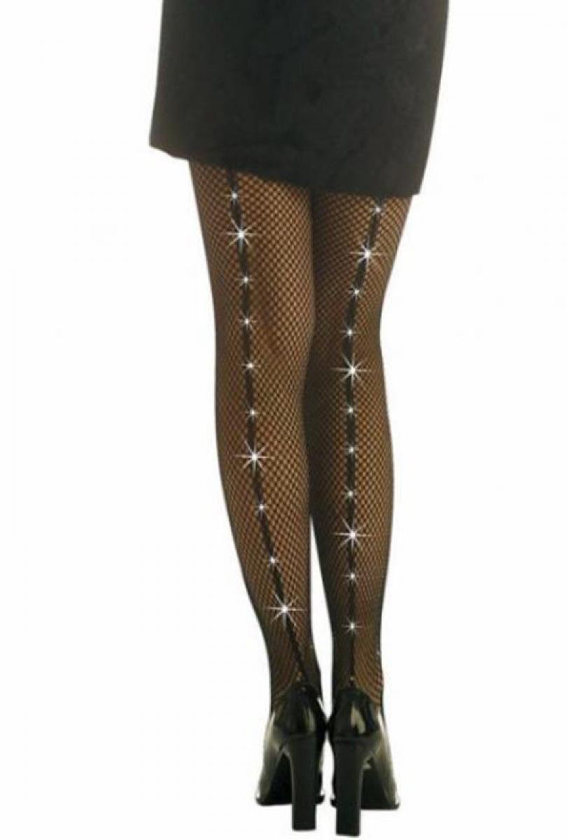 Collants noir avec diamants taille M/L