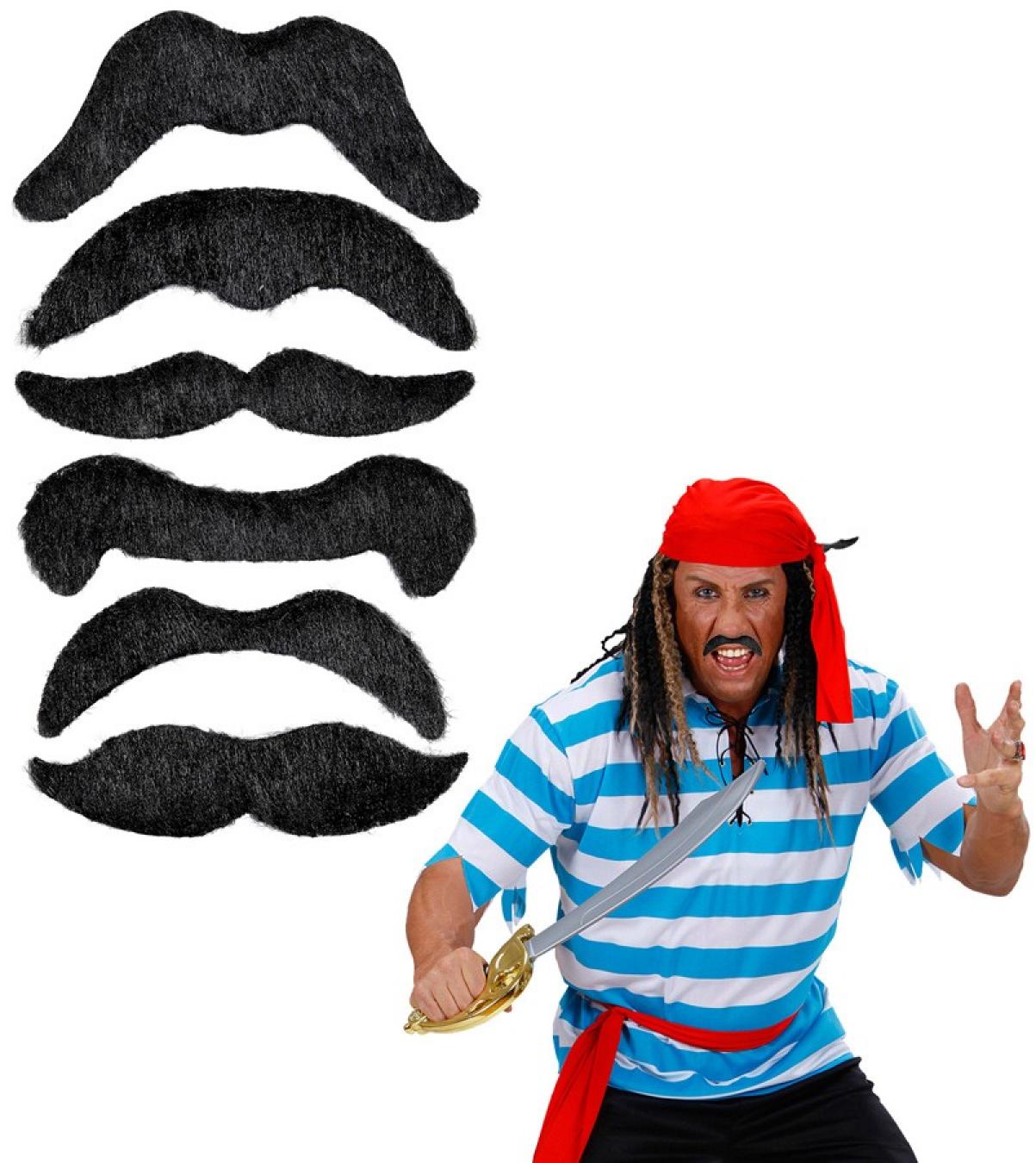 6 Moustaches sur planche