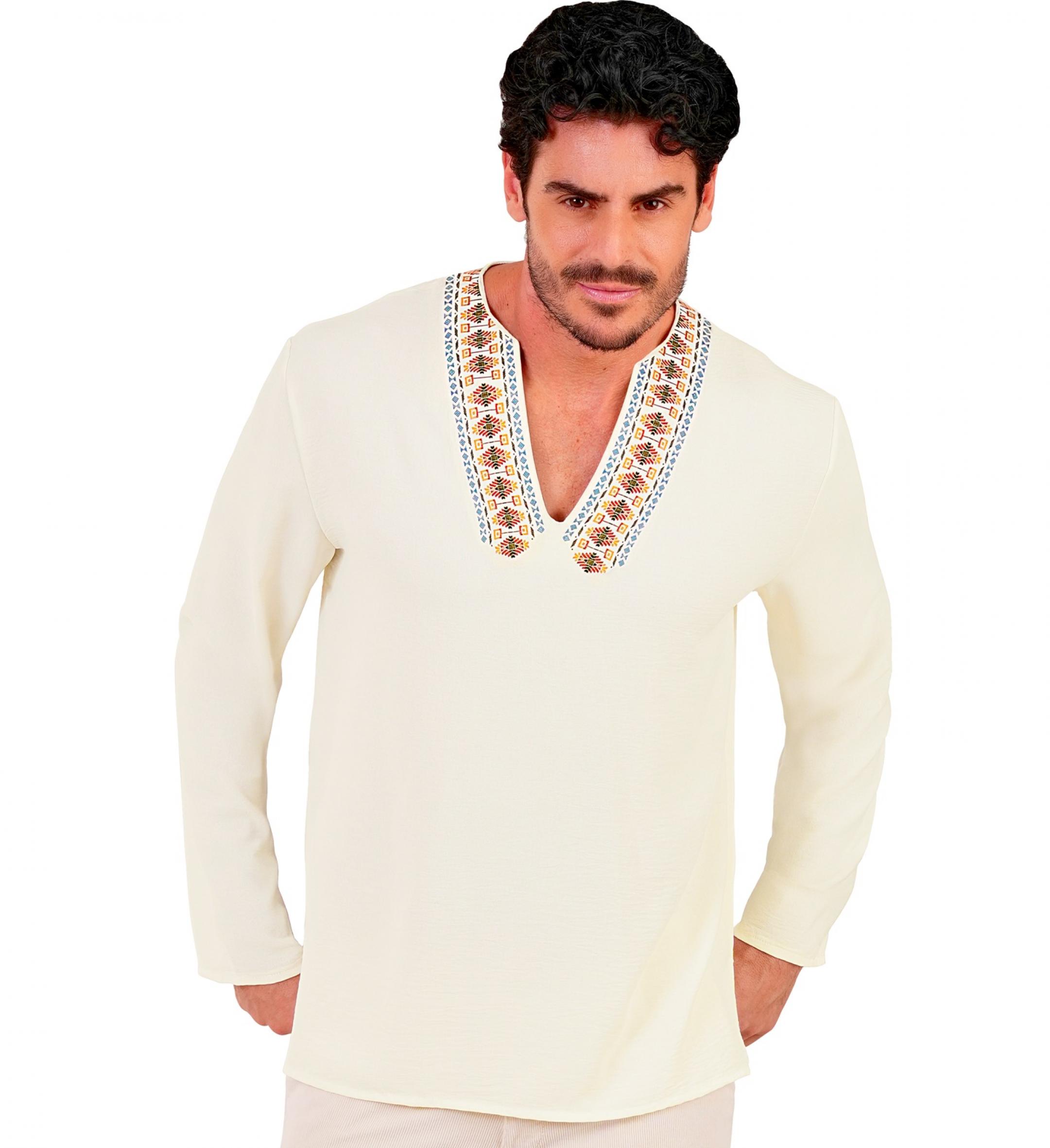 Chemise hippie homme décontracté taille L/XL
