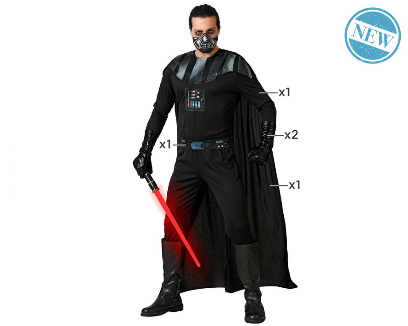 Héros noir guerre des étoiles taille XL