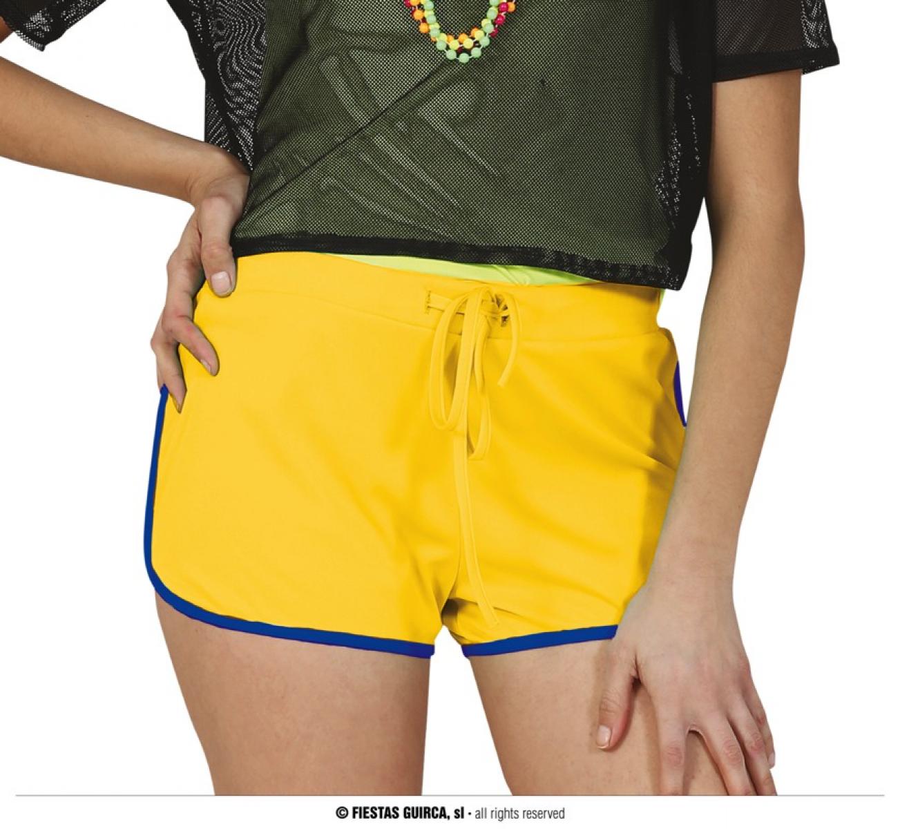 Mini short jaune années 80