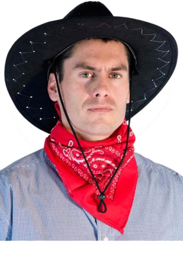 Bandana cowboy rouge