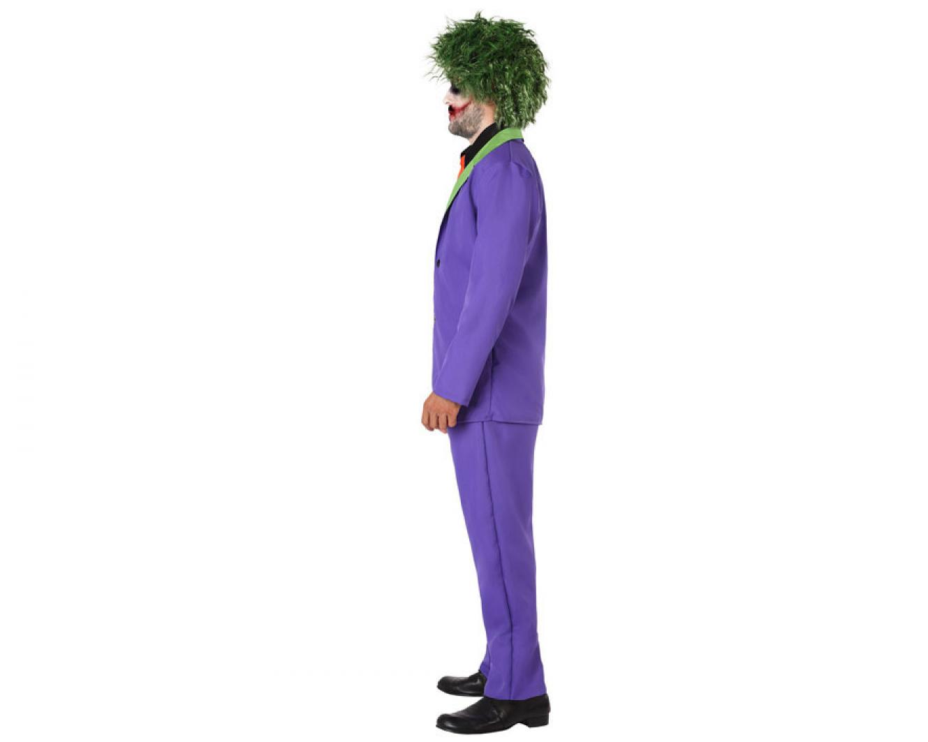 Joker bouffon assassin violet taille S