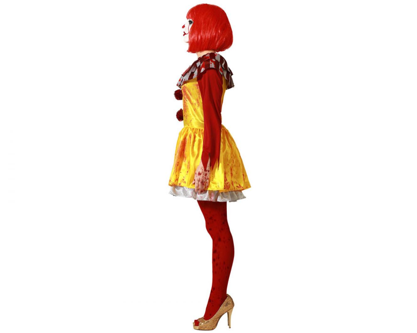 Clownette jaune rouge psychopathe taille XS/S