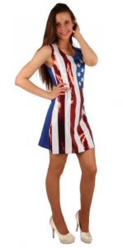 Robe Disco USA à paillettes