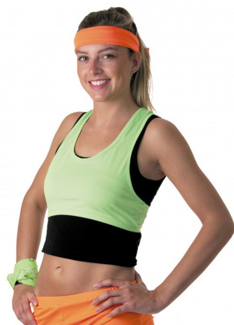 Brassière fluo vert