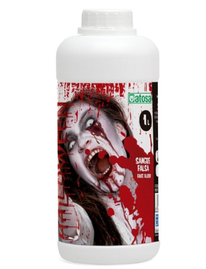 Bidon de faux sang réaliste 1 litre