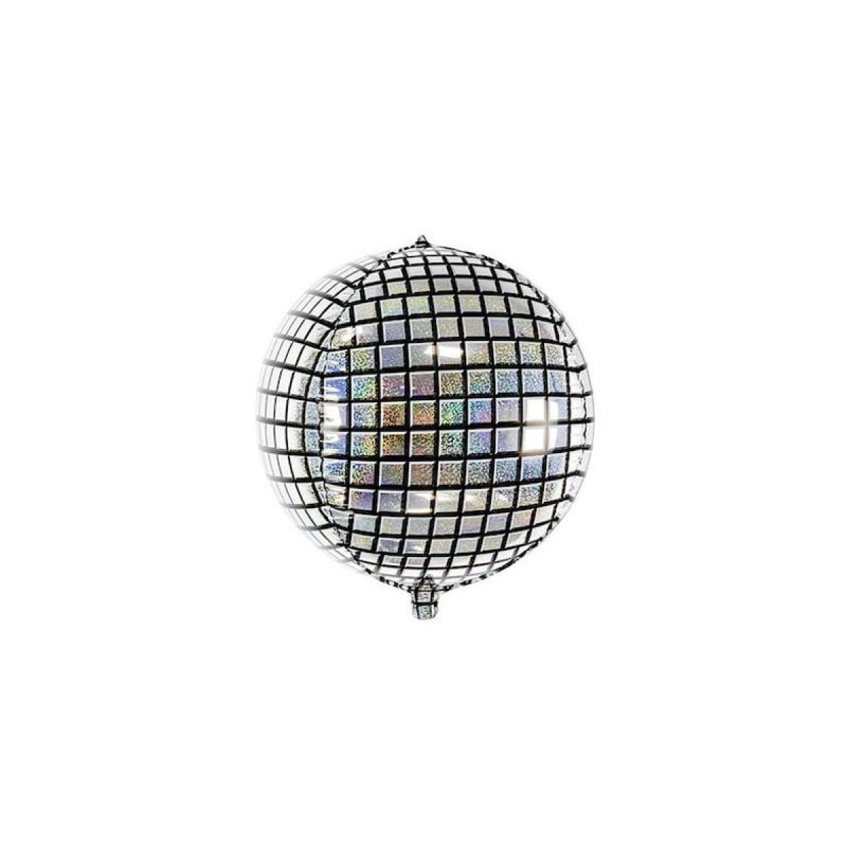 Ballon mylar Boule à facettes 40cm 3D
