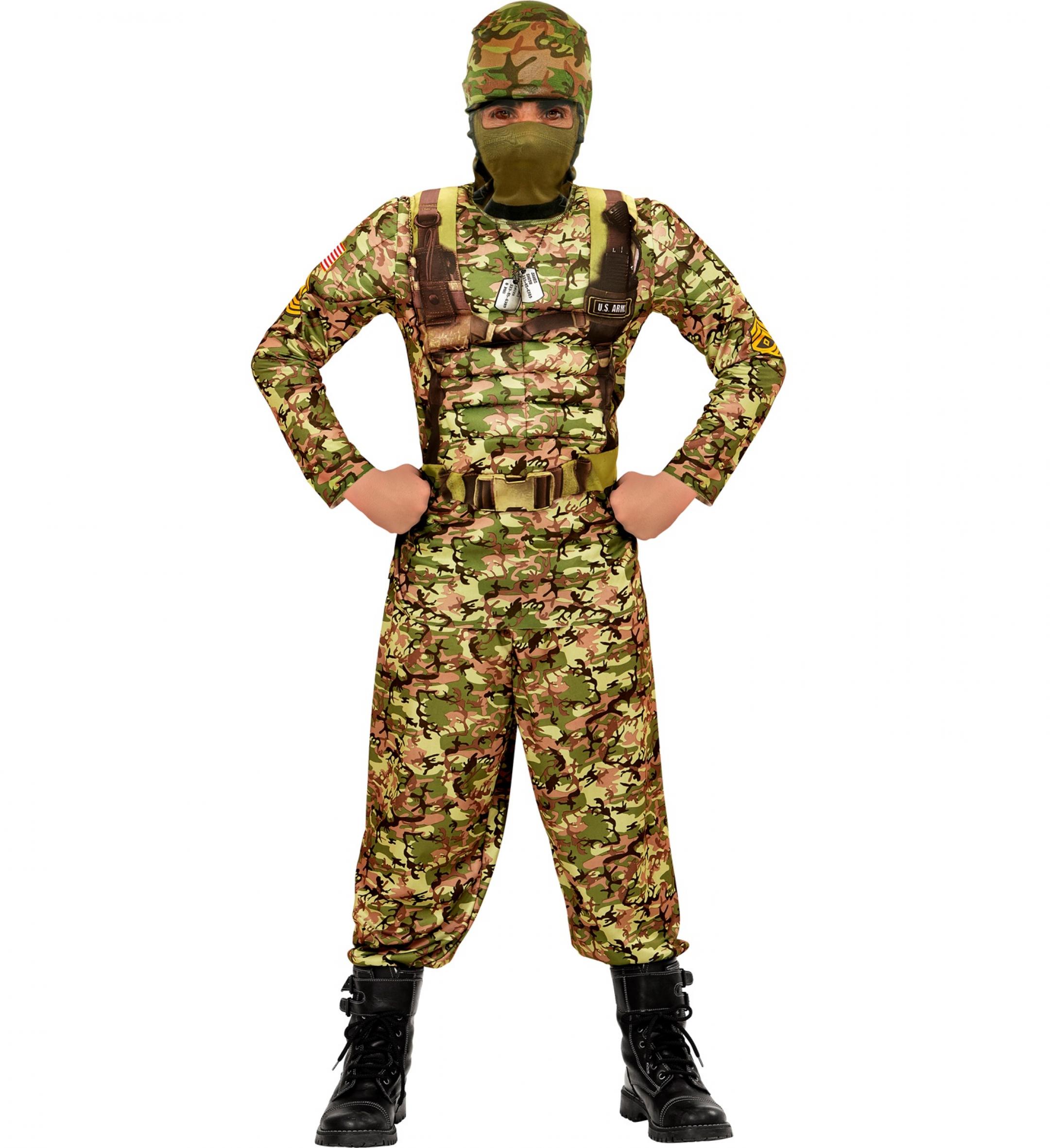 Militaire soldat musclé US Army 8/10 ans