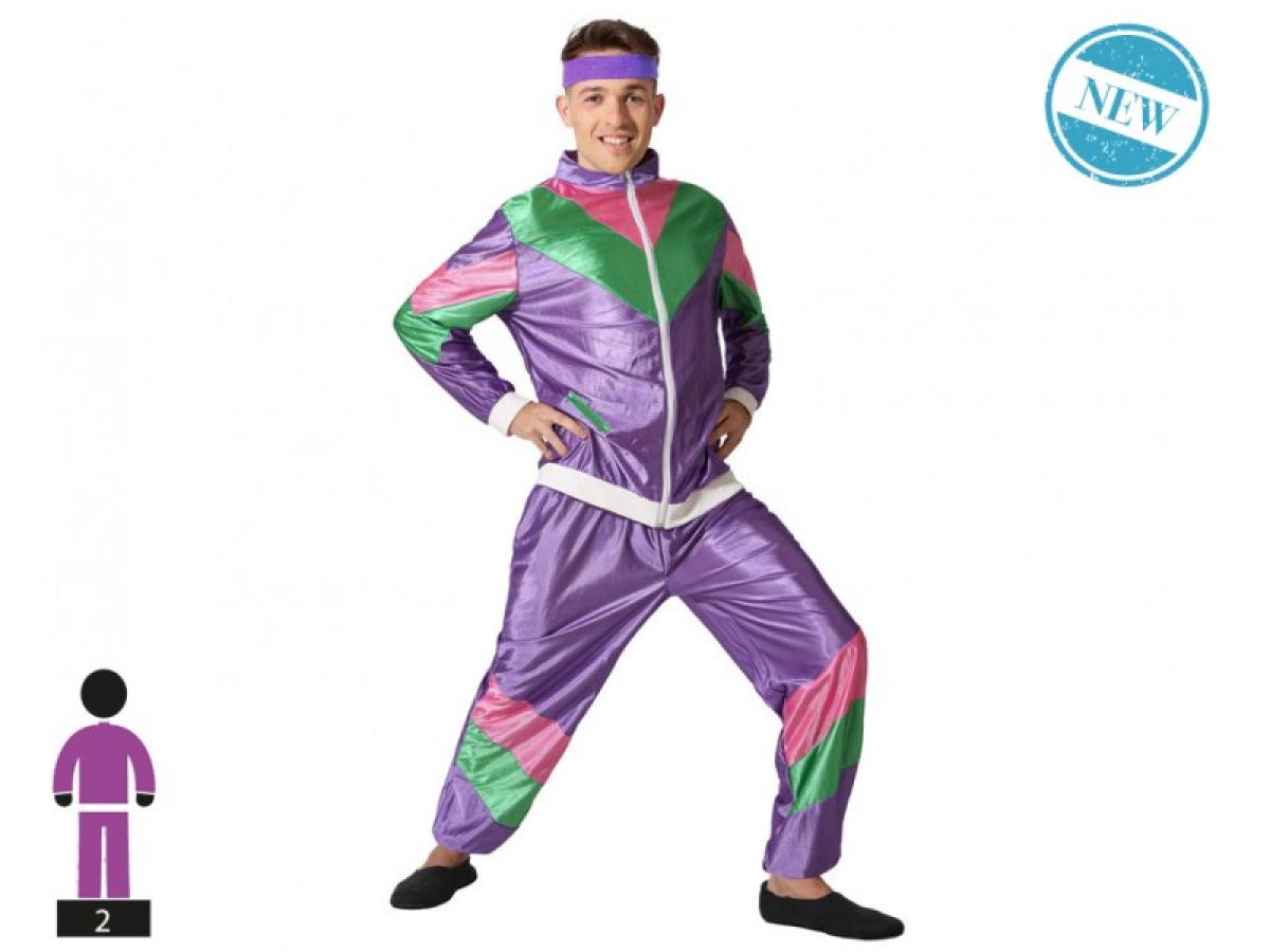 Survêtement années 80 satiné taille M/L