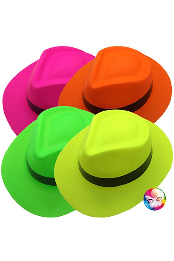 Borsalino chapeau PVC fluo