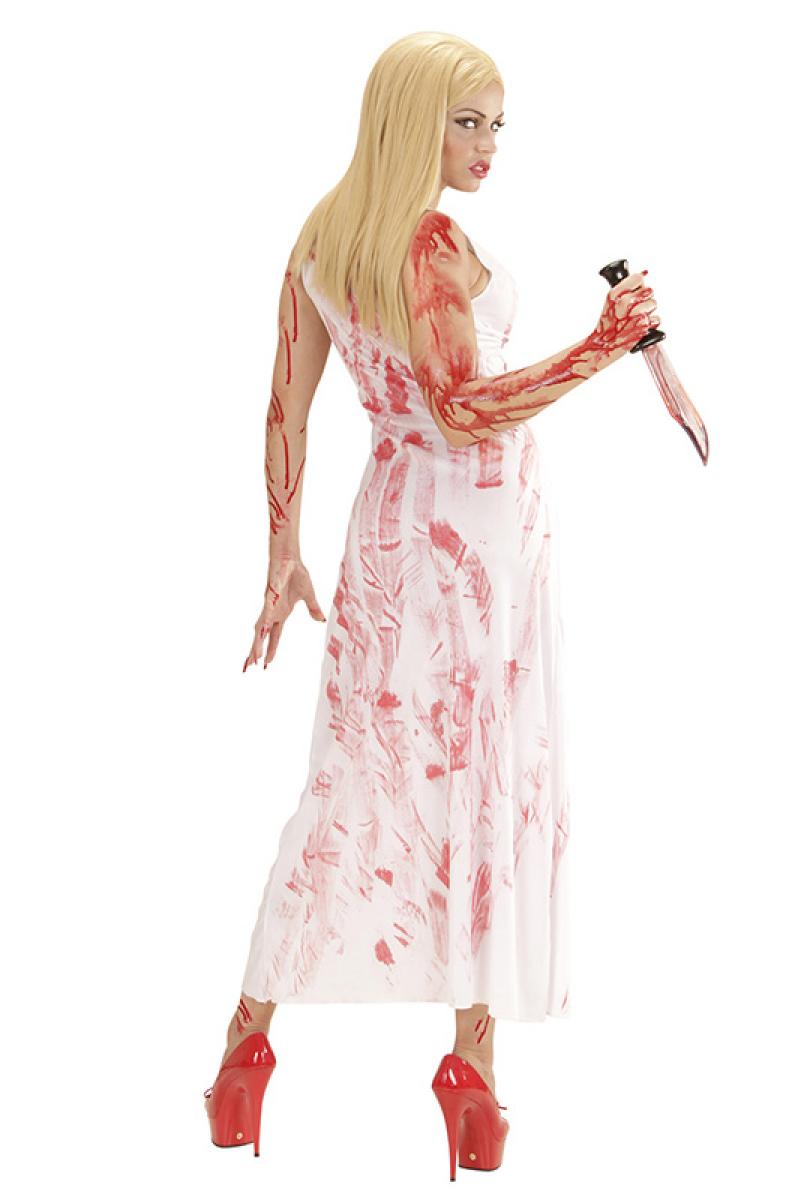 Robe longue ensanglantée taille M