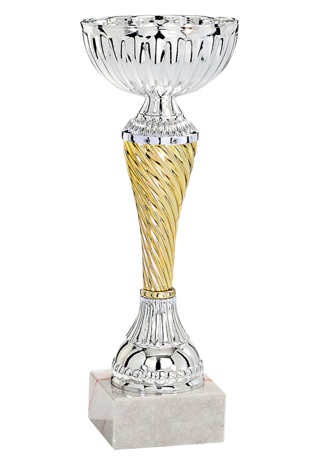 Coupe or et argent socle marbre 19cm - 1422
