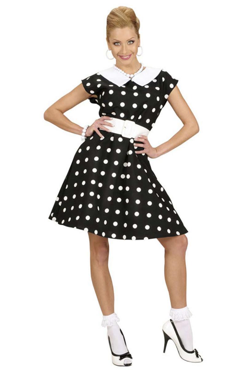 Robe années 50 noire taille S