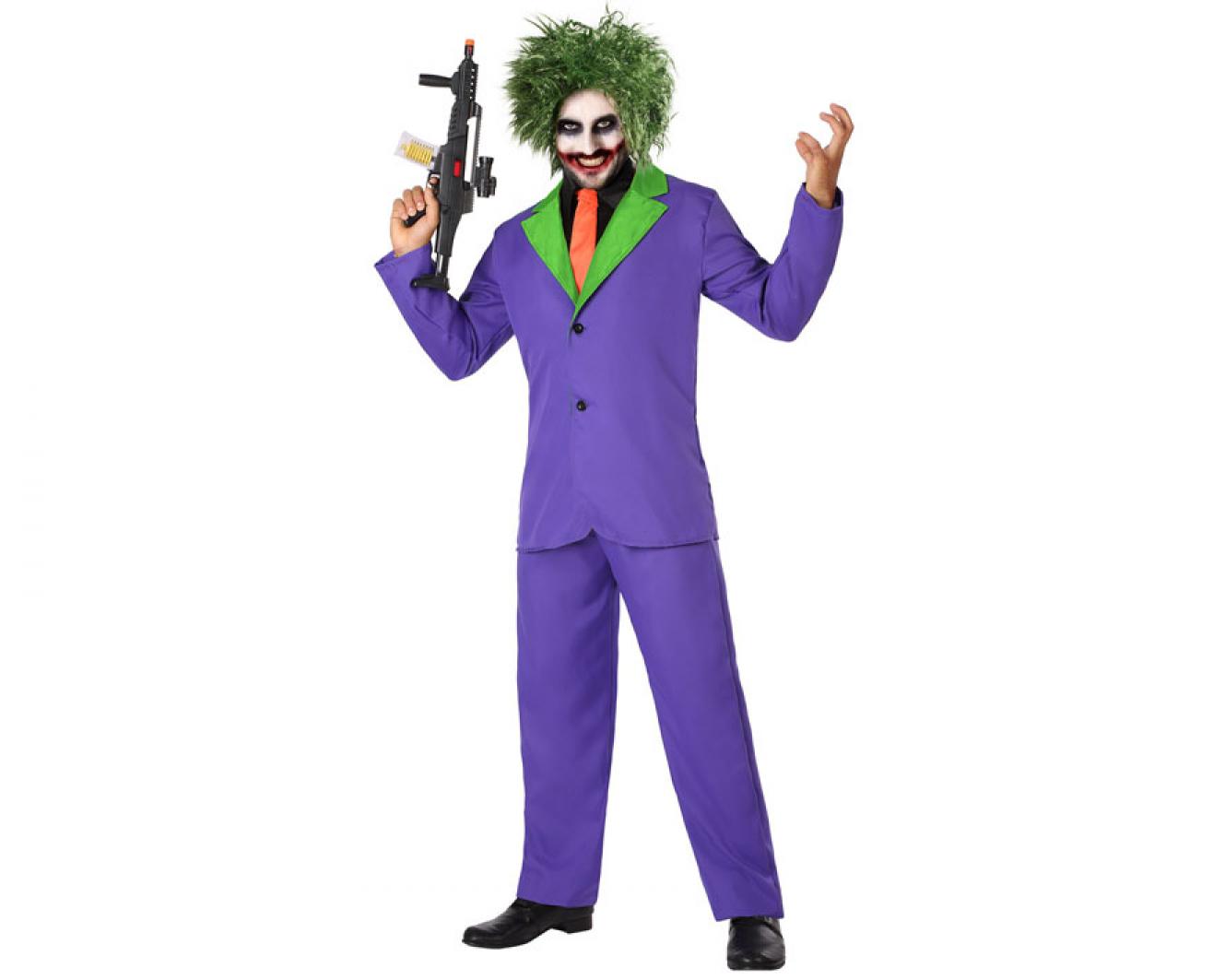 Joker bouffon assassin violet taille XL