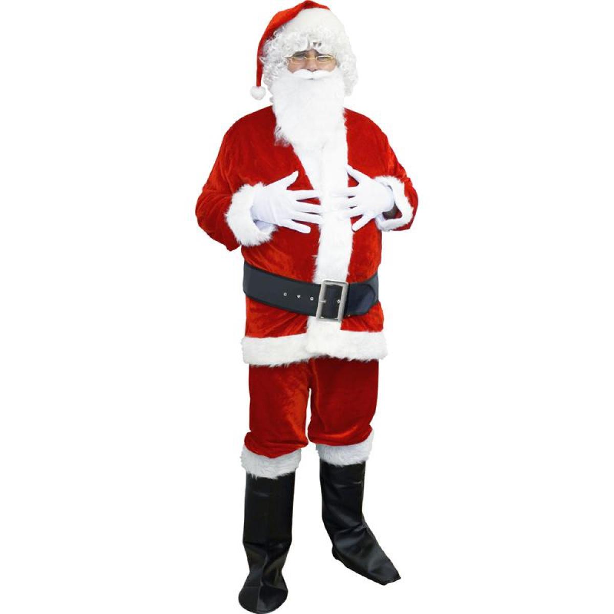 Père Noël effet velours taille M/L