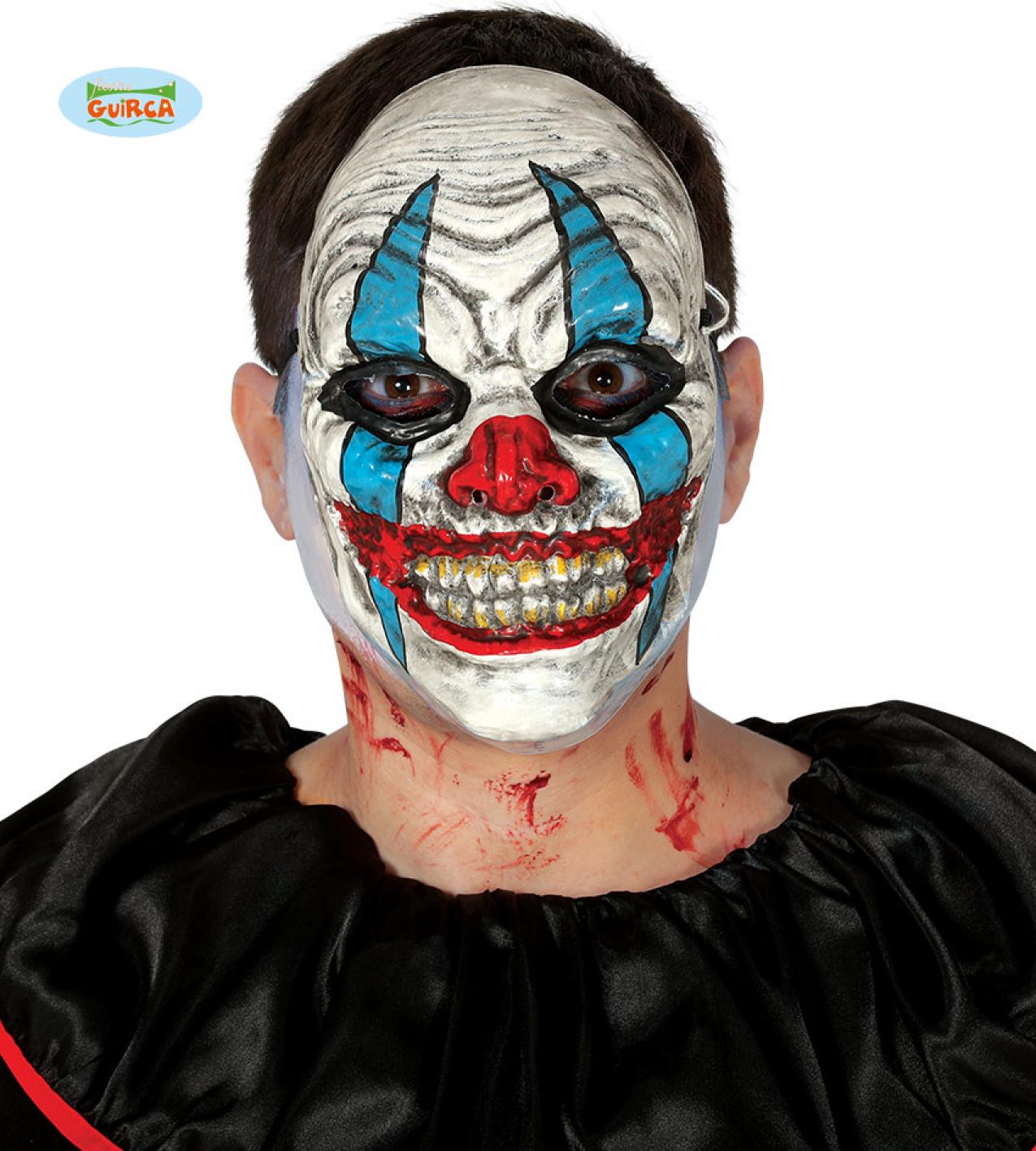 Masque de clown PVC couleur