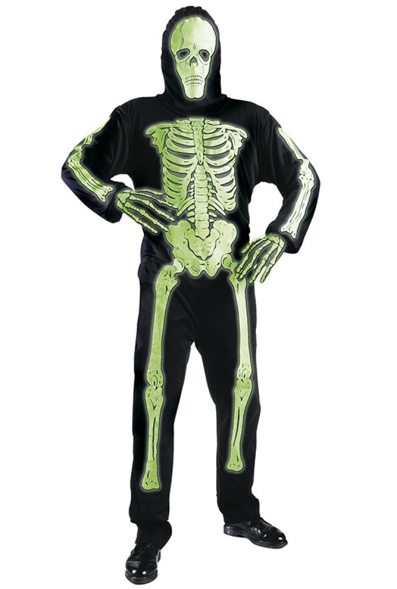 Combinaison squelette neon taille L