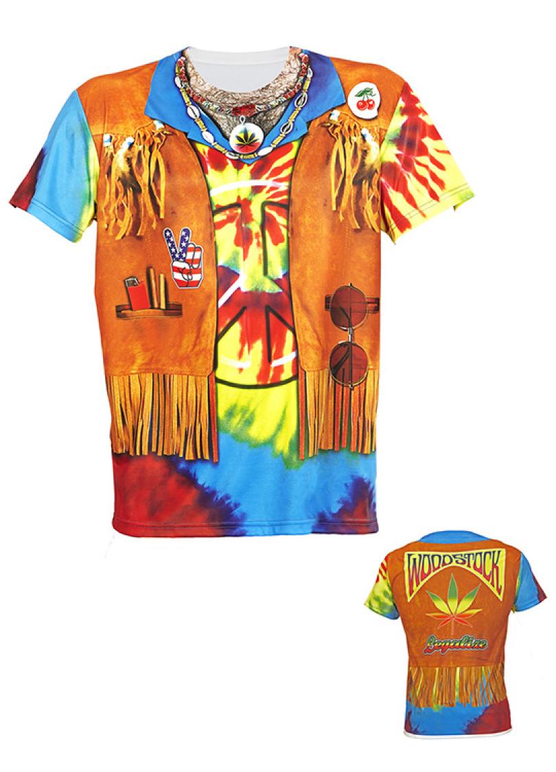 Tee shirt hippie homme taille M/L
