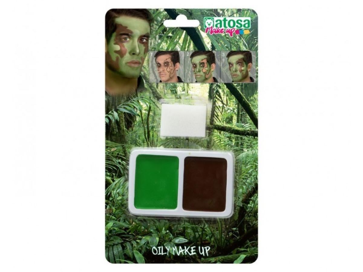 Maquillage militaire soldat