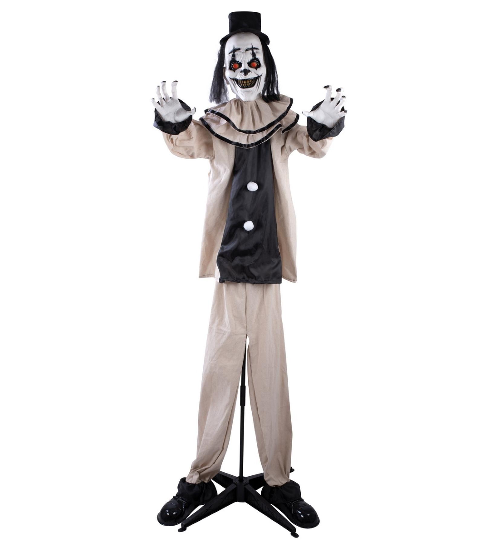 Animatronic automate clown effrayant démoniaque lumineux sonore animé