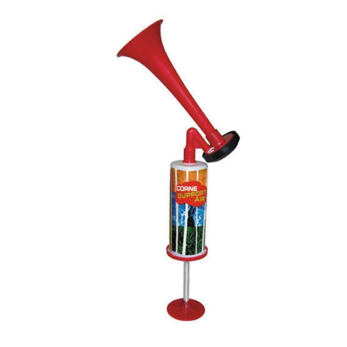 Corne de supporter à main à piston