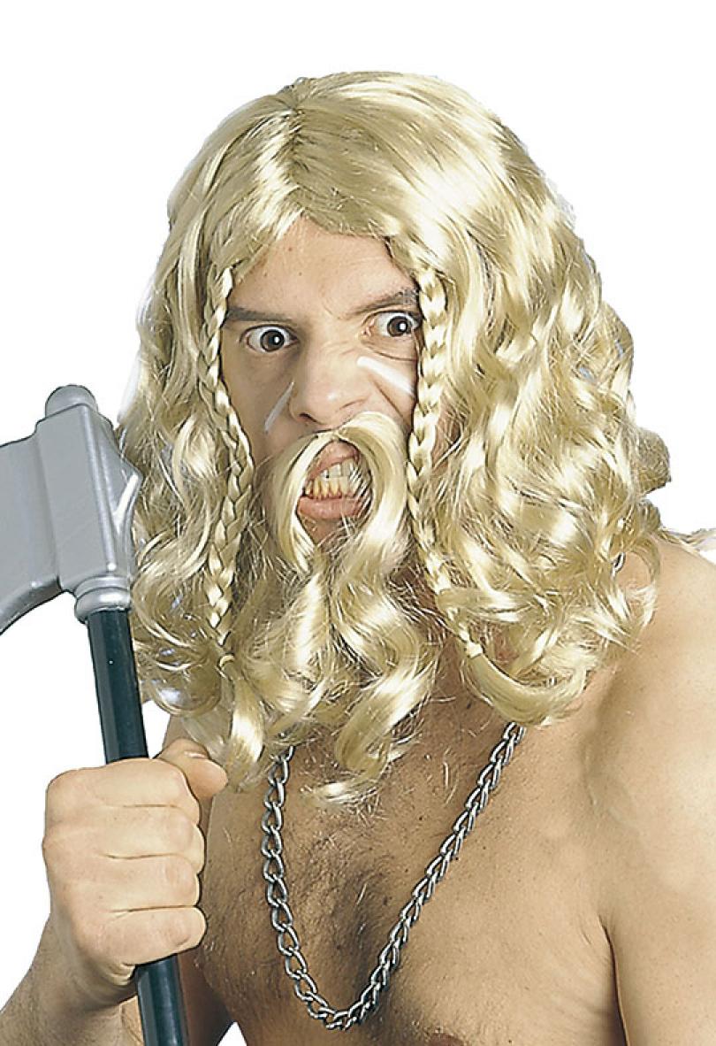 Perruque + Moustaches viking