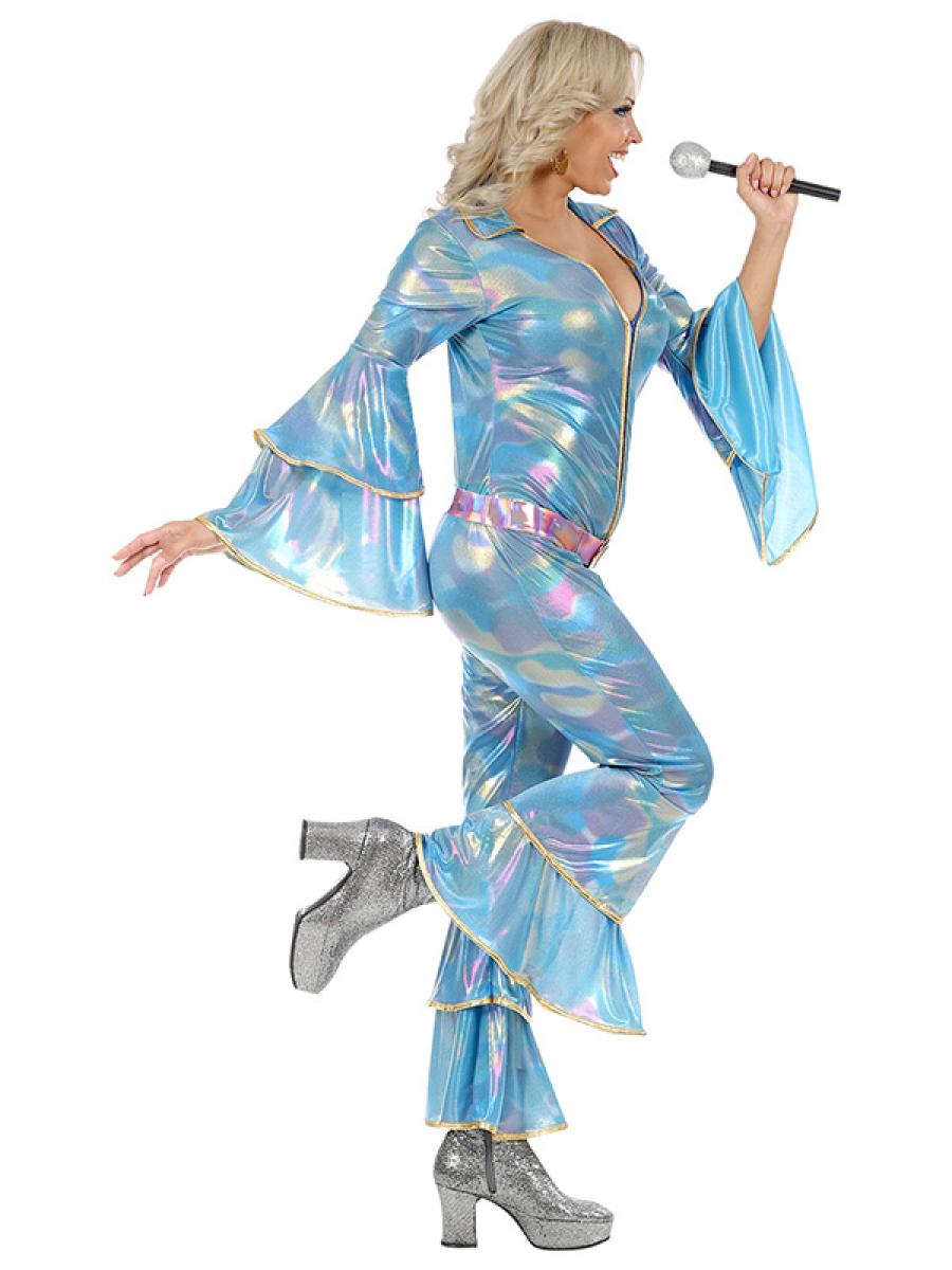 Combinaison disco fever bleue taille L