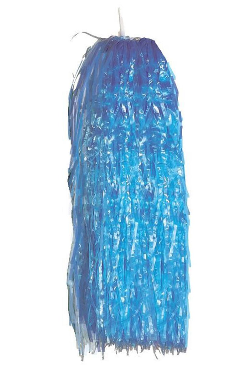Grand pompon bleu