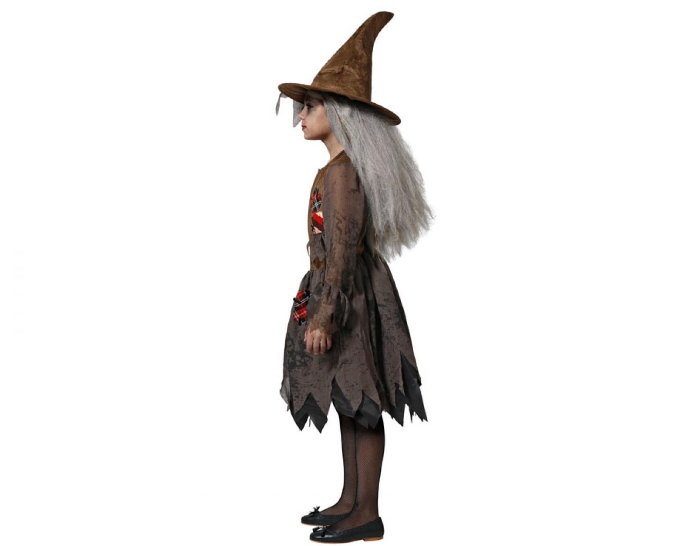 Sorcière marron taille 3/4 ans