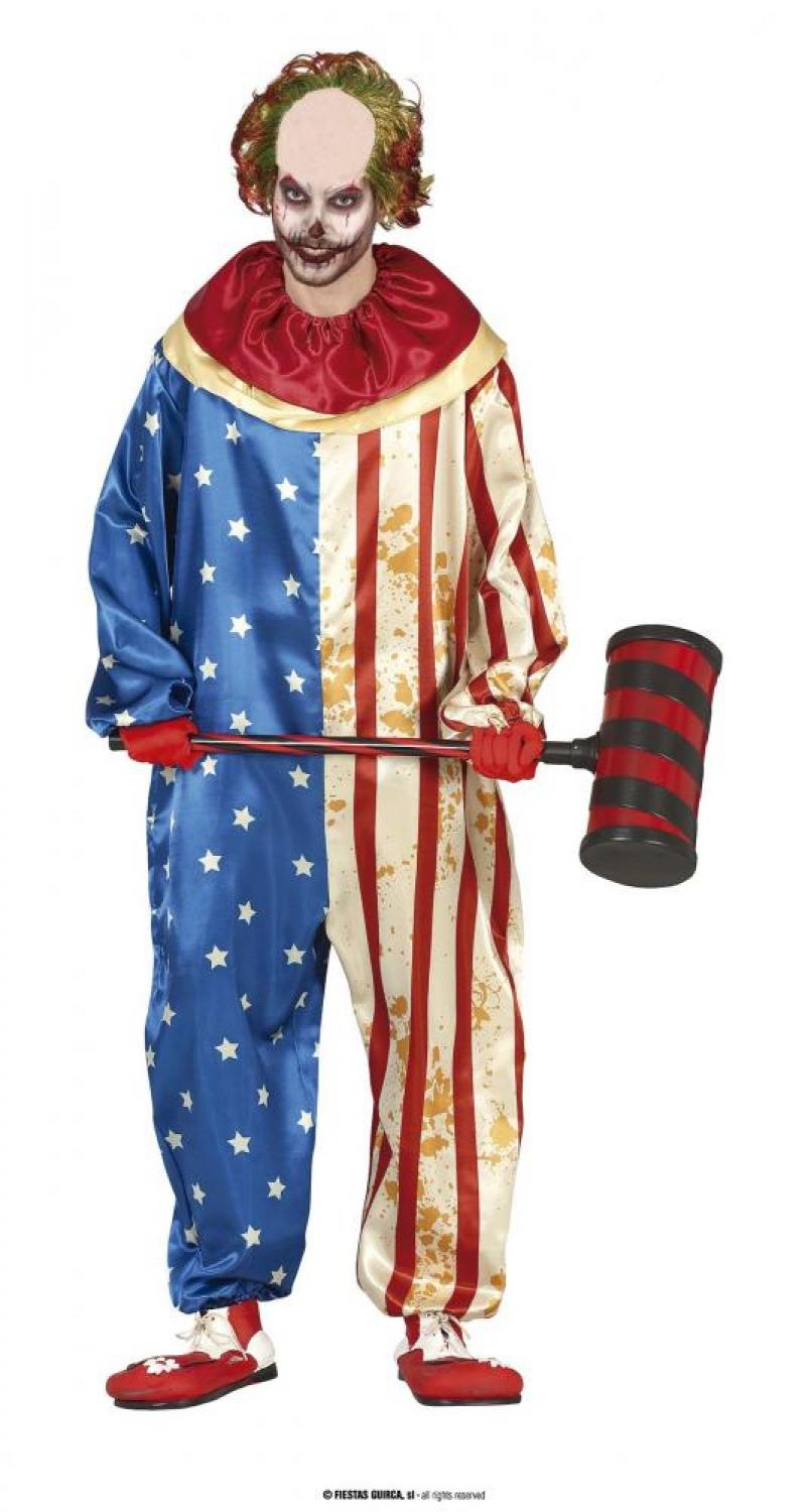 Combinaison clown patriote américain taille L