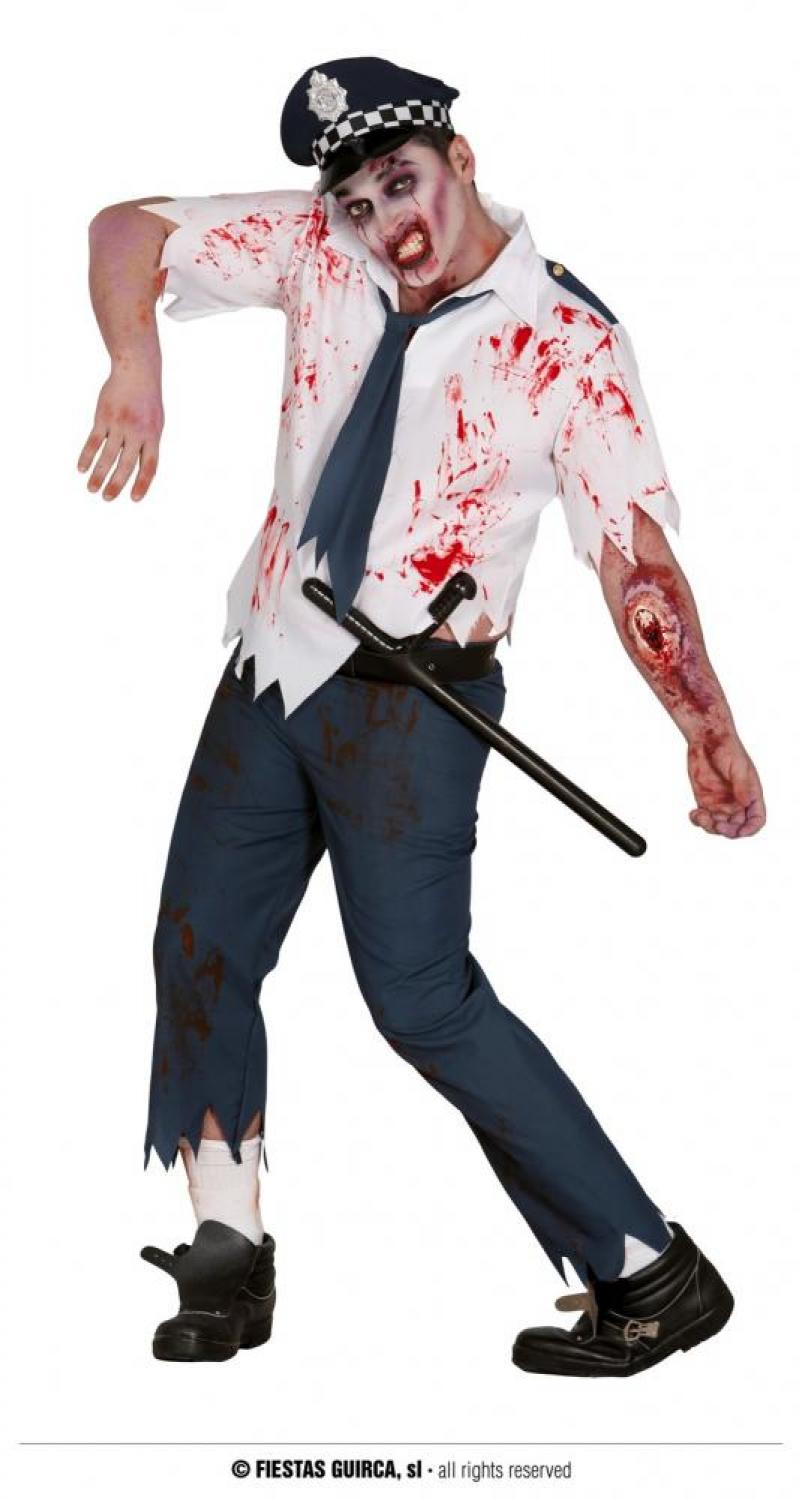 Policier zombie taille M