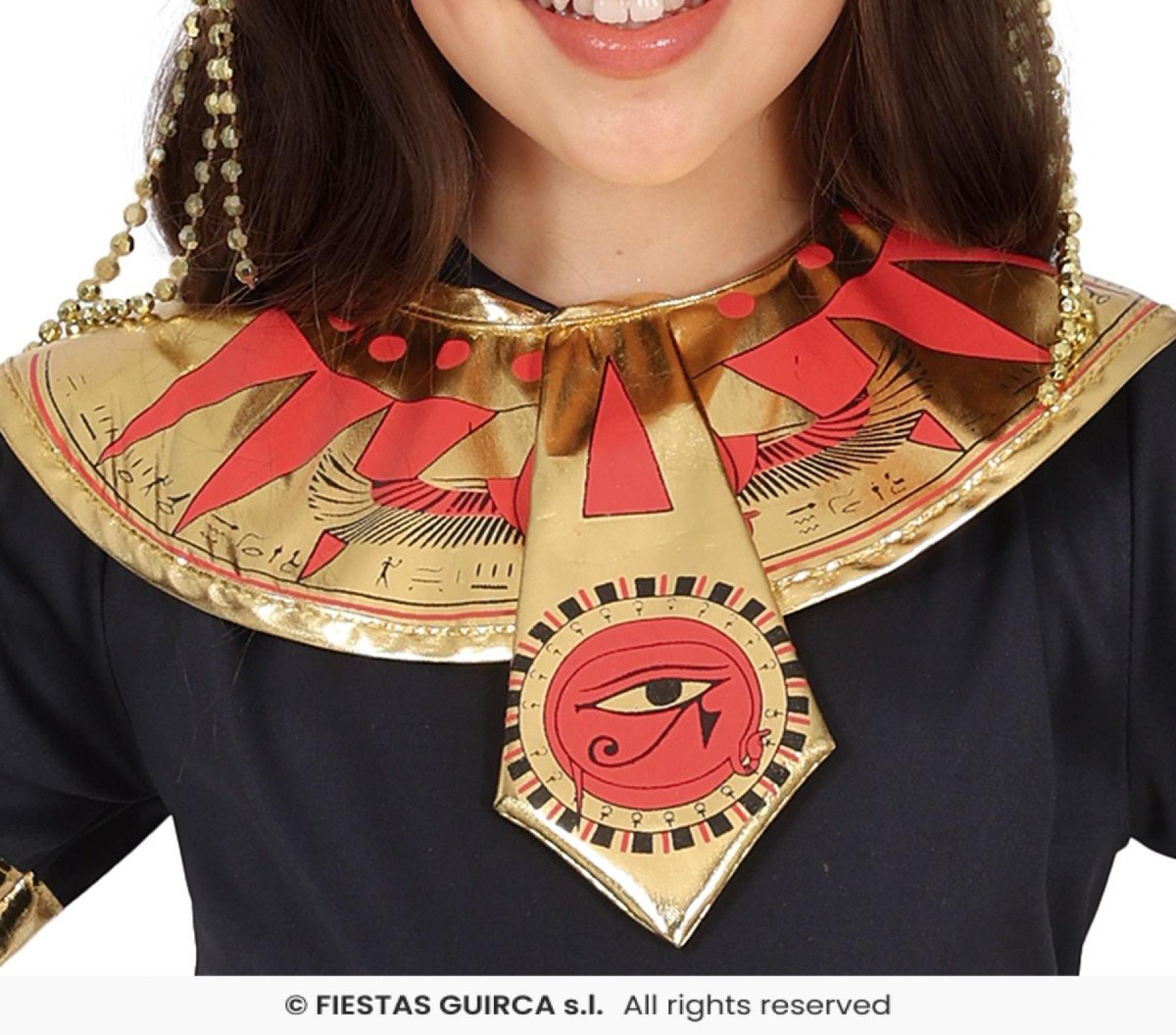 Pharaonne Egyptienne fille noir et or taille 3/4 ans