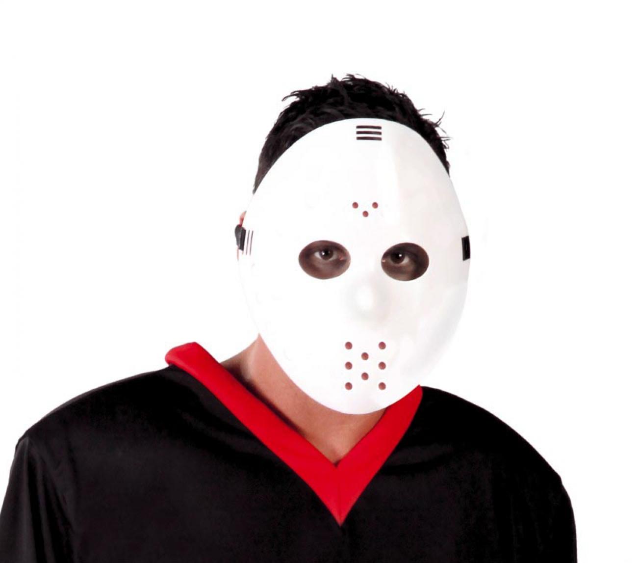 Masque de hockey blanc