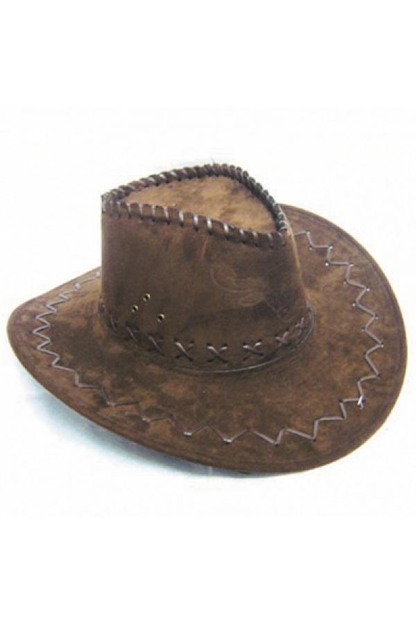 Chapeau cow boy vacher marron foncé